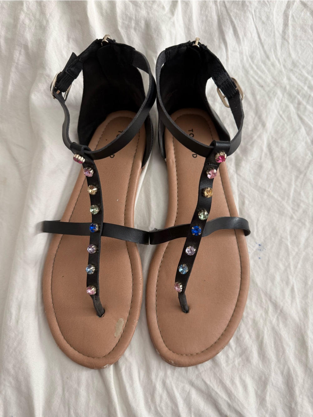 Torrid rainbow gem sandals 10WW